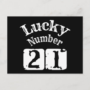 21 - Lyckonummer 21 Tur Vykort