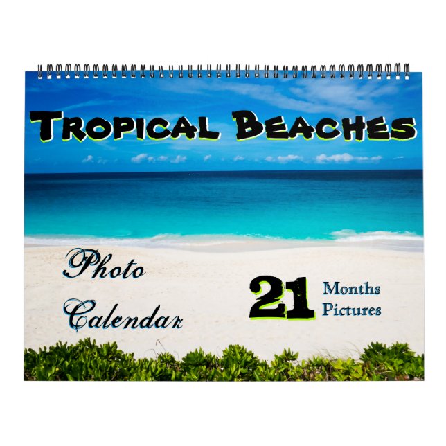 21 månader/Foton - Tropical Beach Calendar Kalender (Omslag)