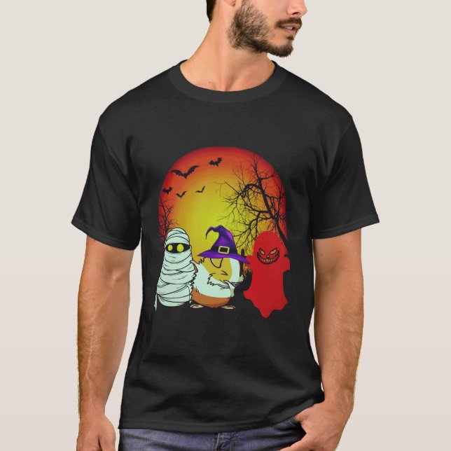 21 marsvin Halloween pumpa T Shirt (Framsida)