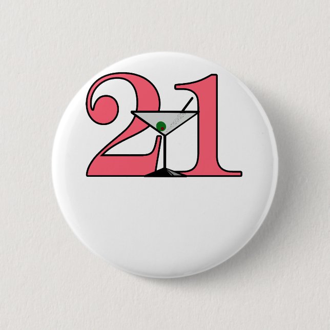 "21" Martini design Knapp (Framsida)