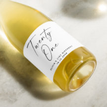 21. Modern enkel manus 21:a födelsedag