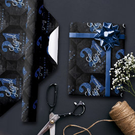 21 och juridiska | Blått 21:a födelsedag Chicen Gl Presentpapper