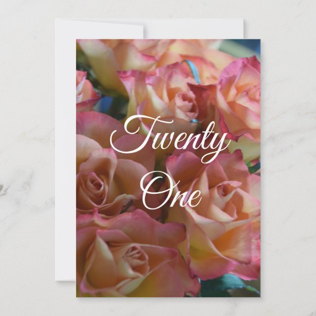 21 Ro 21:a födelsedagsinbjudan Inbjudningar (Baksida)