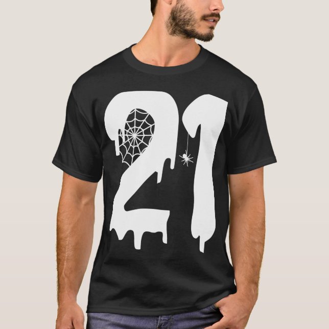 21 Shirt, 21:a födelsetjänsten T Shirt (Framsida)