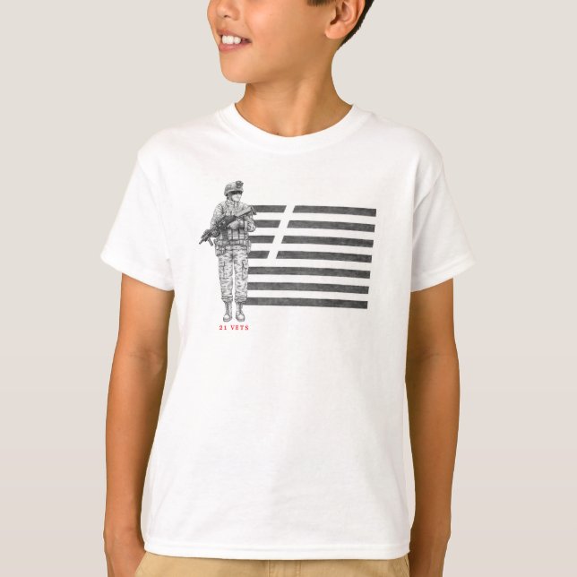 21 Vets T-Shirt (Kids) (Framsida)