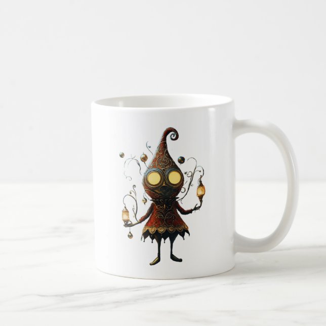 *~* 21 Whimsical Glow Rolig Magisk Jul AP97 Kaffemugg (Höger)