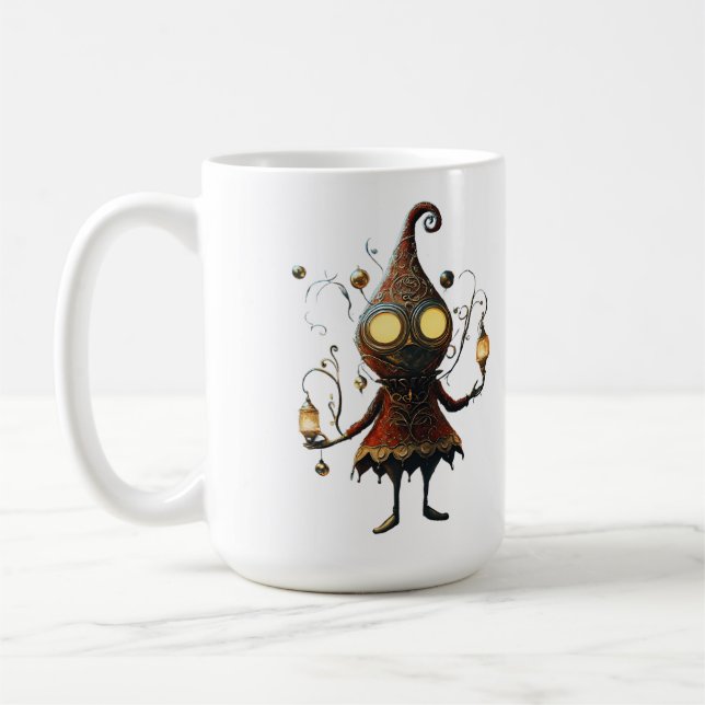 *~* 21 Whimsical Glow Rolig Magisk Jul AP97 Kaffemugg (Vänster)