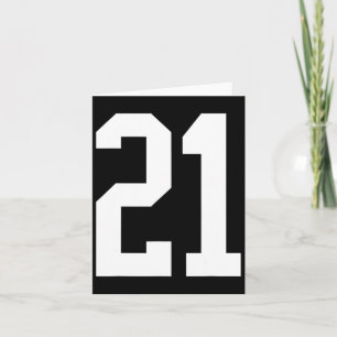 #21 White Number 21 Sportfantast Stil Halloween Co Kort