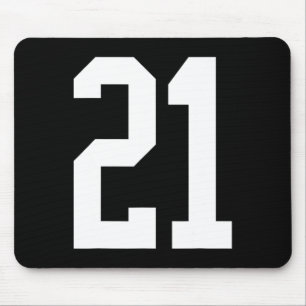 #21 White Number 21 Sportfantast Stil Halloween Co Musmatta