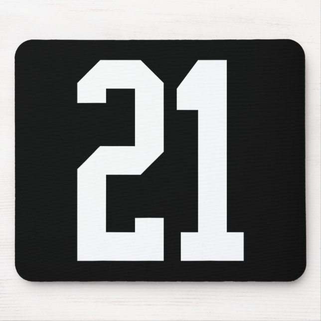 #21 White Number 21 Sportfantast Stil Halloween Co Musmatta (Framsidan)