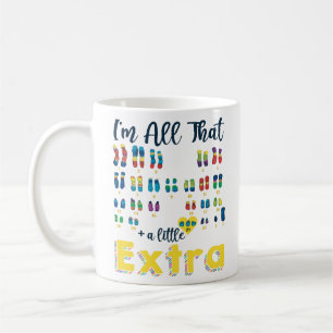 21 Xy Extra Chromosome Boy World Down Syndrome Day Kaffemugg