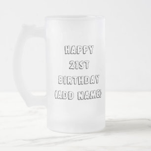 21st Alla behöver att tro i något Frostat Ölglas