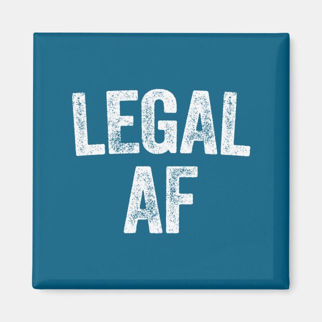 21st Birthday Legal Af Long Sleeve  Magnet (Framsidan)