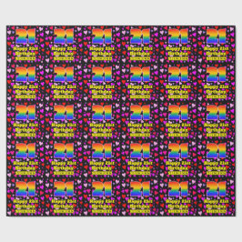 21st Birthday: Loving Hearts Pattern, Rainbow # 21 Presentpapper