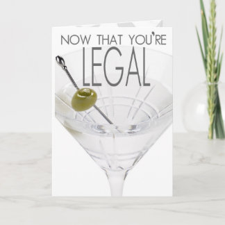 21st Fejka ID. Födelsedagkort Kort