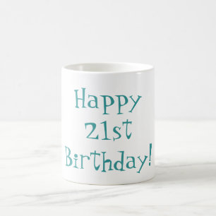 21st födelsedag för lycklig! Mugg