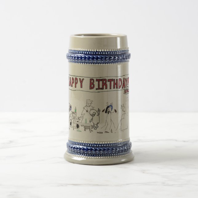 21st födelsedagmugg sejdel (Center)