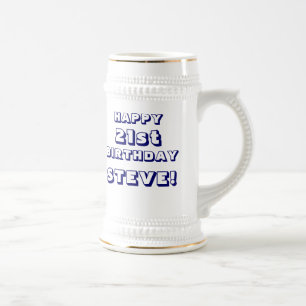 21st födelsedagöl skräddarsy Stein för Sejdel