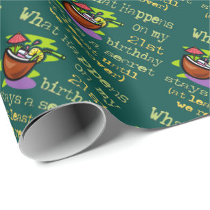 21st Födelsedagsfestgåvor Presentpapper