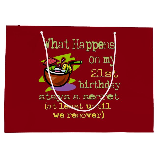 21st Födelsedagsfestgåvor. Vad händer på min 21st (Baksidan)