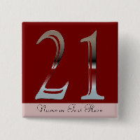 21st Födelsedagsilver numrerar 21