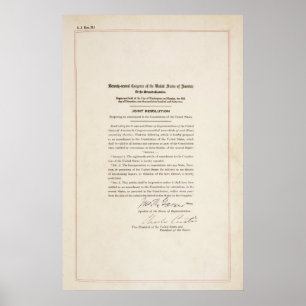 21st Sinande förbud för konstitutionstillägg Poster
