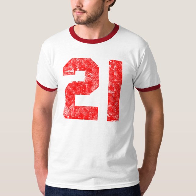 21st Skjorta för födelsedaggåvor T Tee Shirt (Framsida)