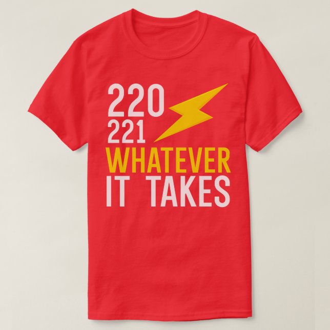 220 221 spelar ingen roll det tar t shirt (Design framsida)