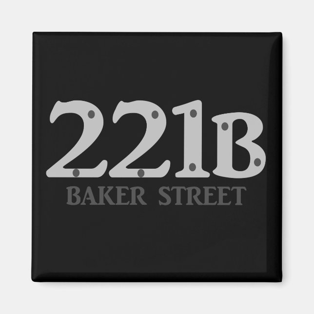 221B Baker Street Magnet (Framsidan)