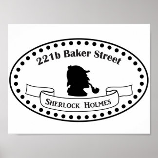 221b Baker Street Sherlock Holmes BBC TV show Sher Poster