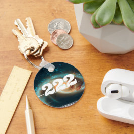 222 Universe gel Nummer Galaxy Manifestation Nyckelring