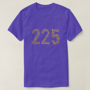 225 Baton Rouge Gonzales Denham fjädrar riktnummer T Shirt
