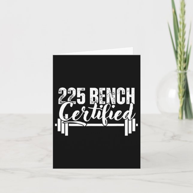 225 Lbs Bench Auktoriserad Kort (Framsida)