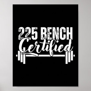 225 Pund Bänkcertifierad Poster