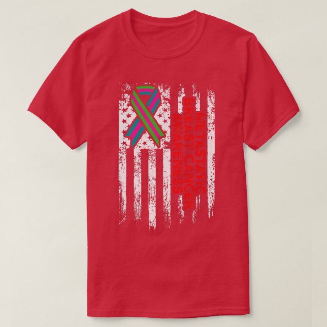 2273 Metastatiskt bröstcancermedvetandehöjare 2273 T Shirt (Design framsida)