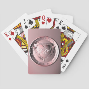 22:a Bröllop-årsdagen av kopparpriset Casinokort