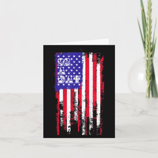 22 A Day Is 22 Too Many Veteran Lives Help Veteran Kort (Framsida)