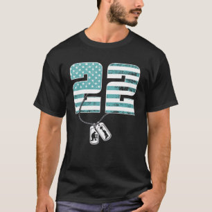 22 A Day Soldier Veteran PTSD Awareness_fullprint T Shirt