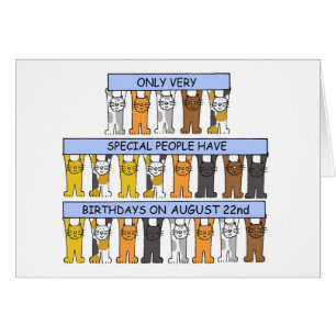 22:a födelsedag Cats, 22:a Tecknaden Hälsningskort