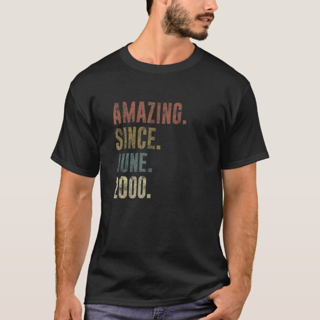 22:a födelsedag Fantastisk sedan juni 2000 T Shirt (Framsida)