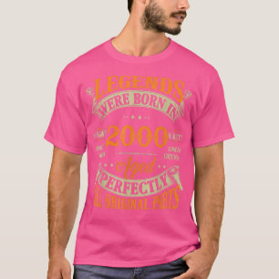 22:a födelsedag Vintagen Legends Born 2000 22 T Shirt