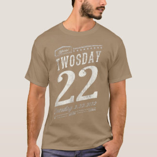 22:a födelsedagen 2022 på TWOSDAY Boy Girl Lycklig T Shirt