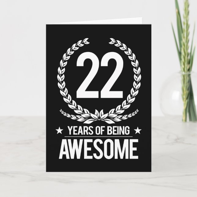 22:a födelsedagen (22 år efter att ha varit Fantas Kort (Framsida)