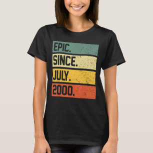 22:a födelsedagen 22 år gammal epi sedan juli 2000 t shirt