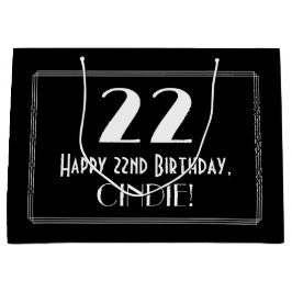 22:a födelsedagen: Art Deco Inspired Stil "22", Na