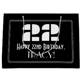 22:a födelsedagen ~ Art Deco Inspired Titta "22" +