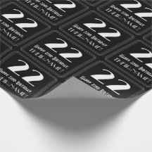 22:a födelsedagen - Art Deco Inspired Titta "22",