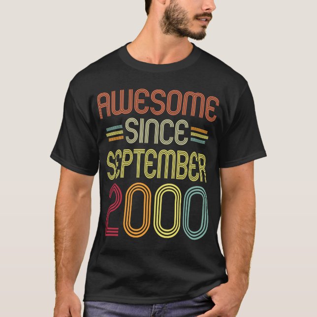 22:a födelsedagen Fantastisk sedan september 2000  T Shirt (Framsida)