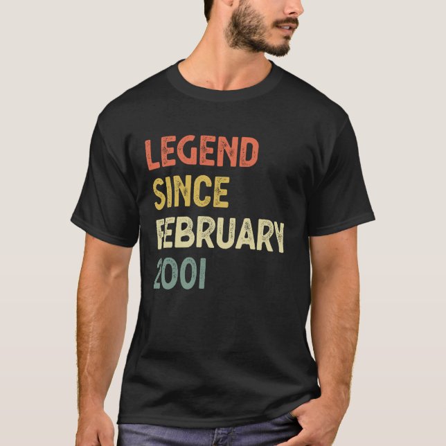 22:a födelsedagen Manar Women Legend sedan februar T Shirt (Framsida)