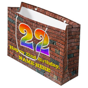 22:a födelsedagen: Roligt, Graffiti-Inspired Rainb